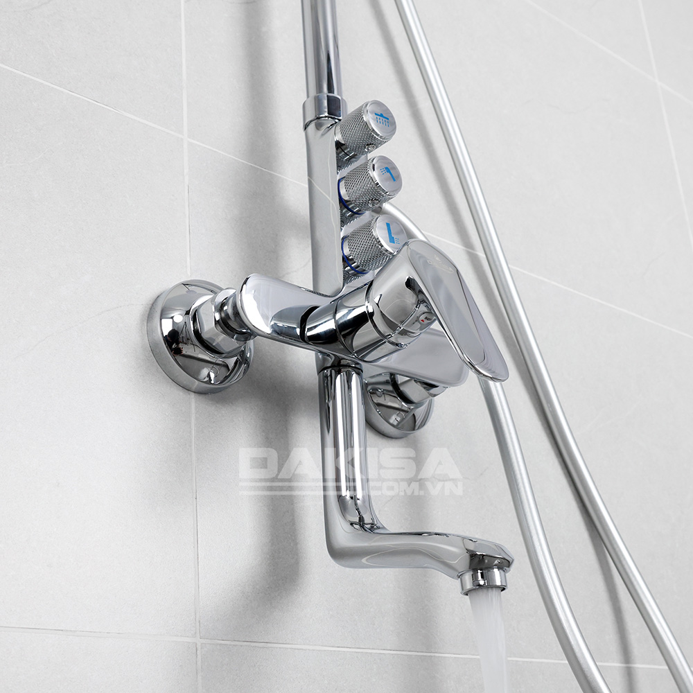 Sen cây tắm đứng nóng lạnh đồng thau Dakisa DSC03 3