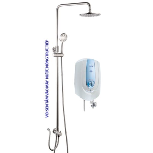 Sen cây tắm dùng cho máy nước nóng trực tiếp inox 304 Dakisa DSCI07