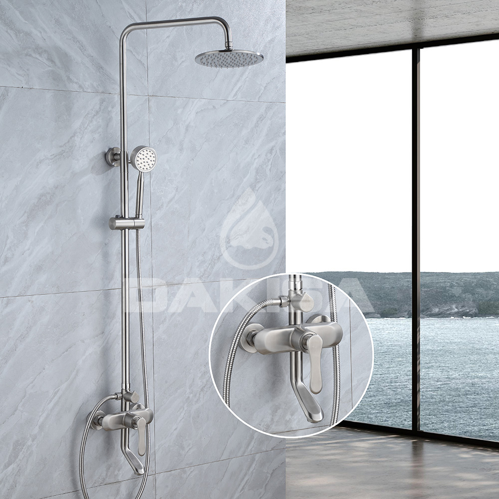 Sen cây tắm nóng lạnh inox 304 Dakisa DSCI01T