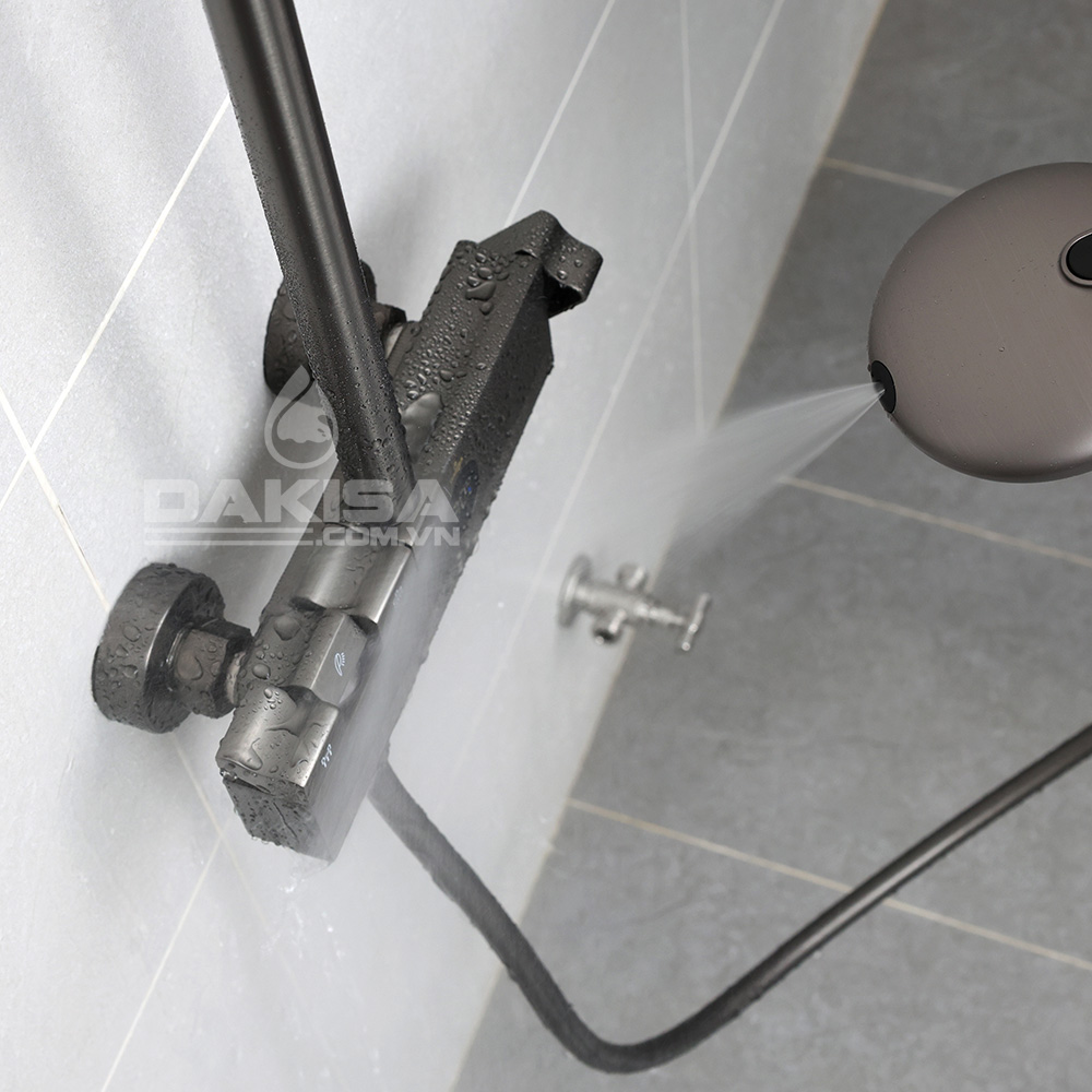Sen cây tắm đứng phím đàn xám hiển thị nhiệt độ Dakisa DSC05 4