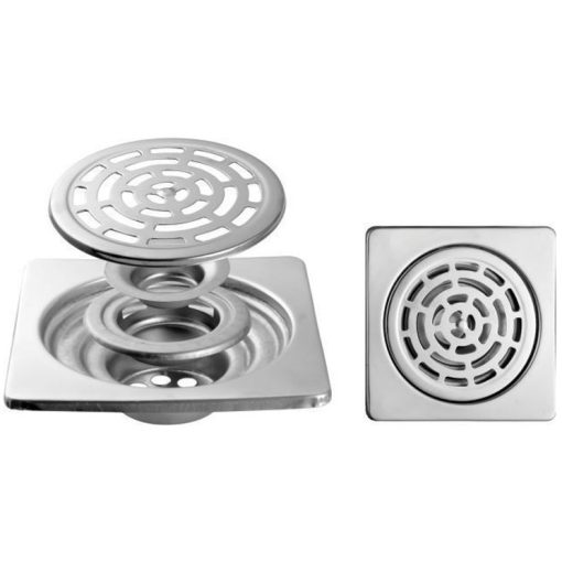 Hố ga thoát sàn chống hôi inox Dakisa HG02B - 15x15 cm