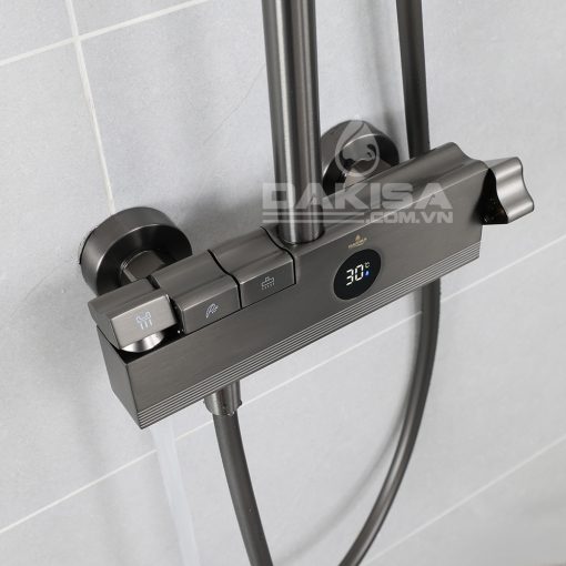Sen cây tắm đứng phím đàn xám hiển thị nhiệt độ Dakisa DSC05 2