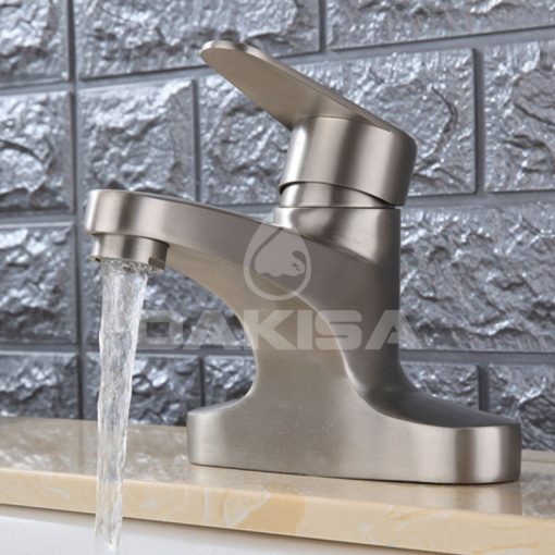 Vòi lavabo inox 304 nóng lạnh Dakisa DLNI10