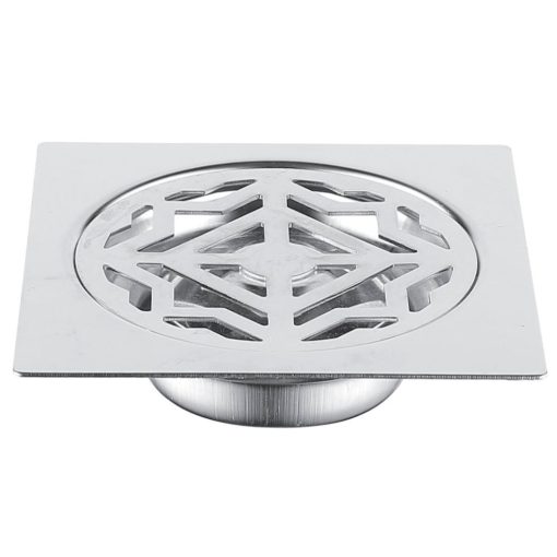 Hố ga thoát sàn chống hôi inox 304 Dakisa HG04 - 15x15 cm