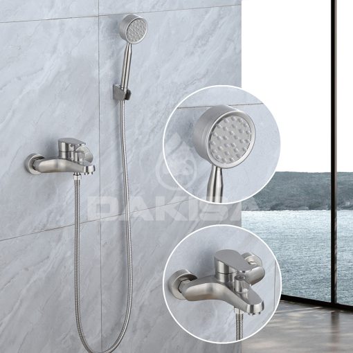 Vòi sen tắm inox 304 nóng lạnh Dakisa DCSNI02