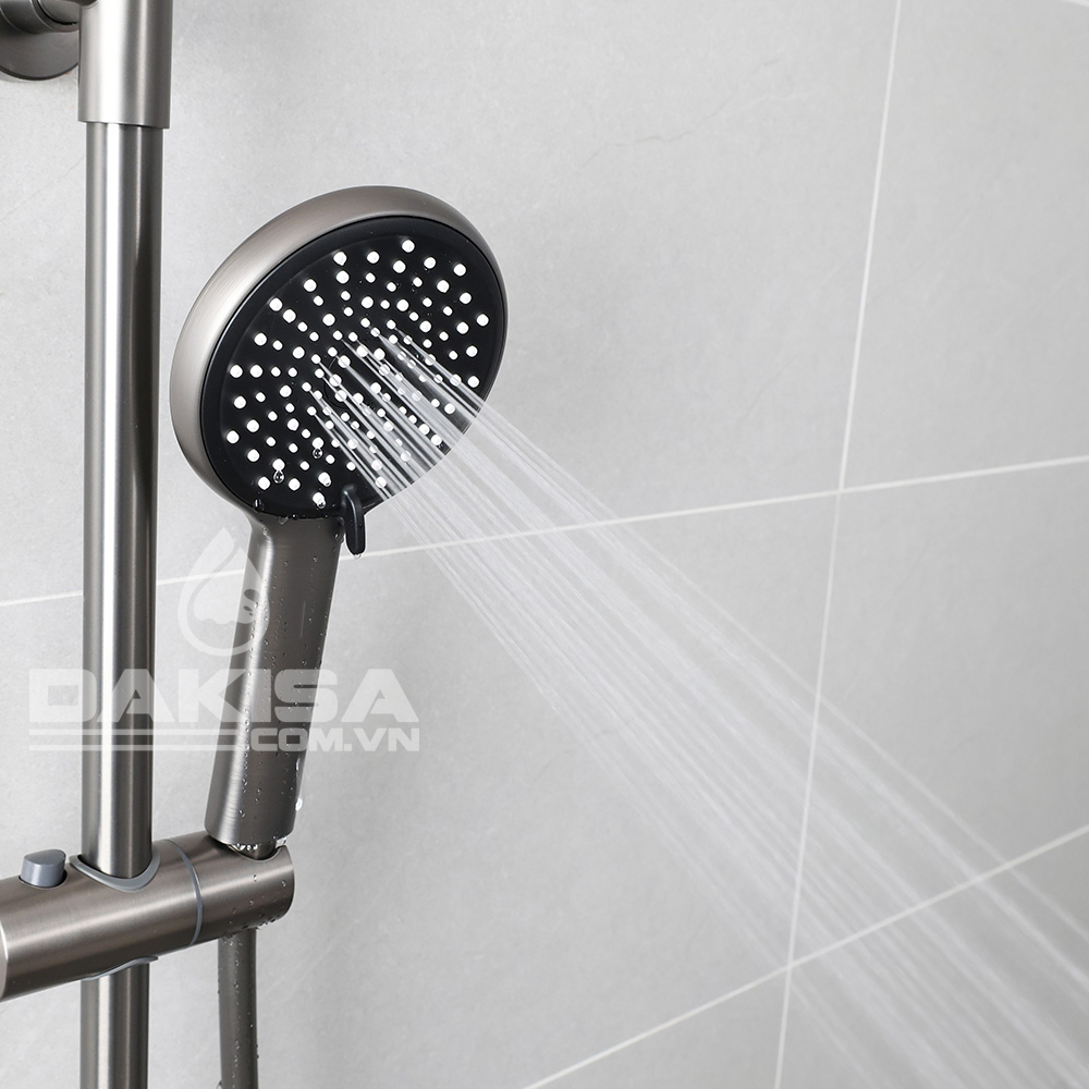 Sen cây tắm đứng phím đàn xám hiển thị nhiệt độ Dakisa DSC05 5